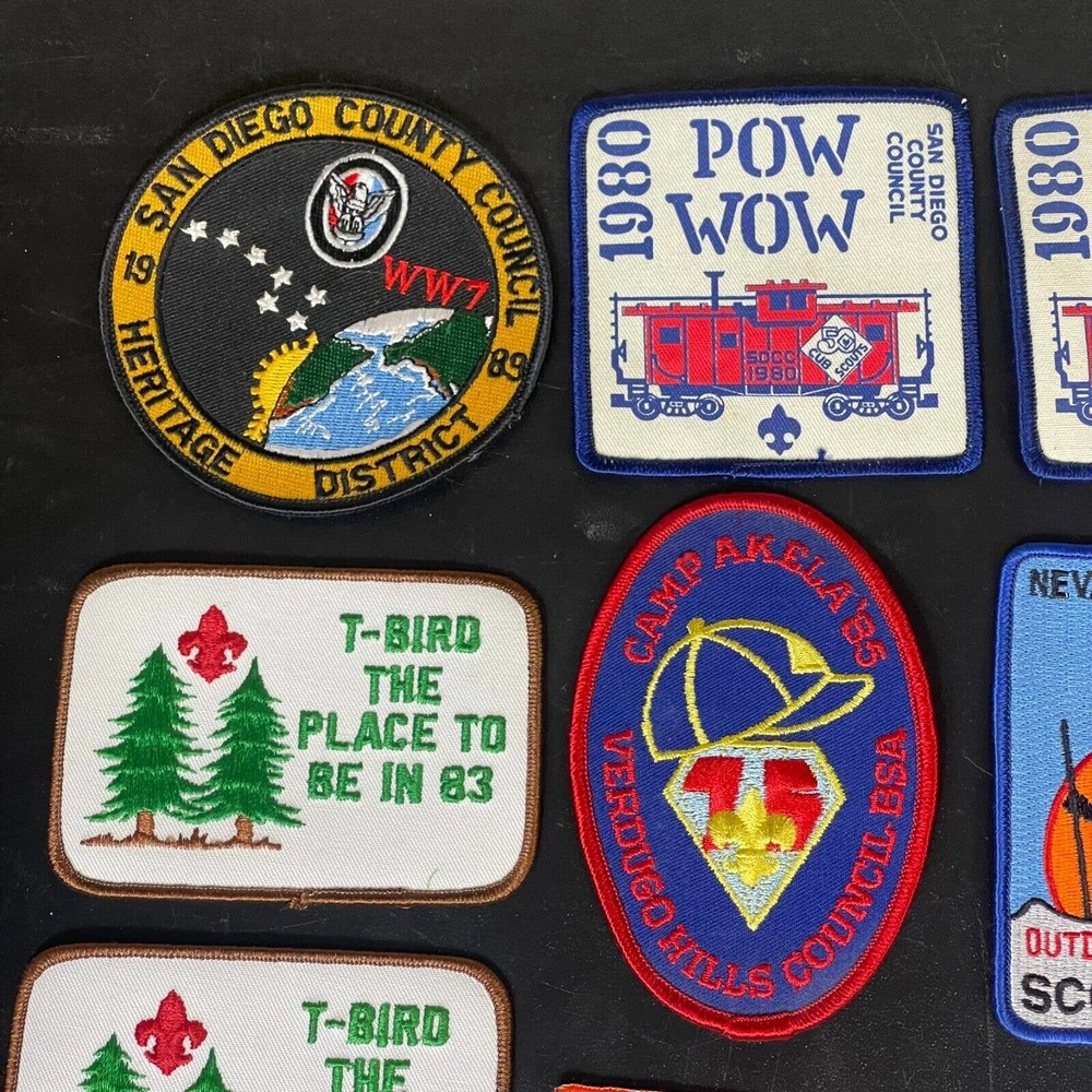 Boy Scout Patches Lot of 13 Historic Trails Pow Wow San Diego Council - Picture 2 of 6
